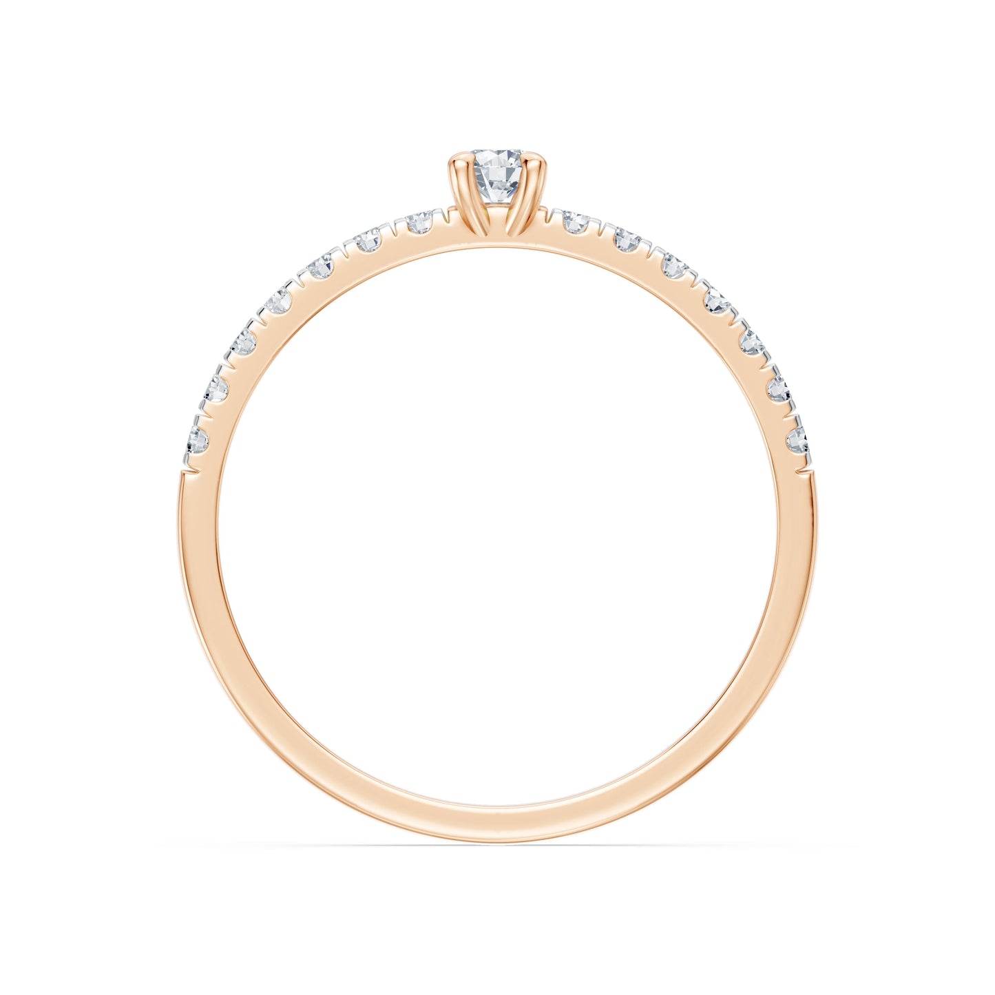 Solitaire Eternity Ring, 0.09 ct — 101-10126/1(2.8)