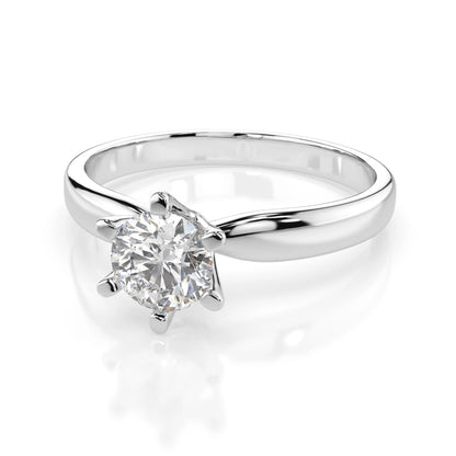 Solitaire Ring (Round), 0.7 ct — 101-10040(5.7)