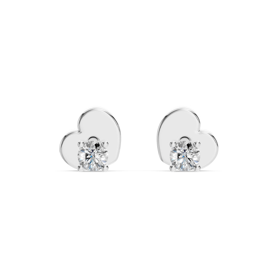Solitaire Butterfly Earring (Round), 0.12 ct — 102-10012/1(2.5)