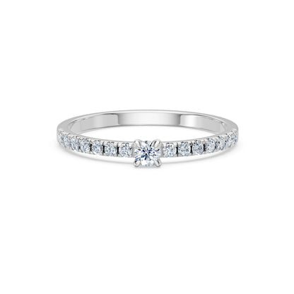Solitaire Eternity Ring, 0.09 ct — 101-10126/1(2.8)