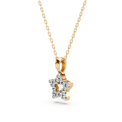 Minimalism Necklace (Round), 0.08 ct — 104-10078