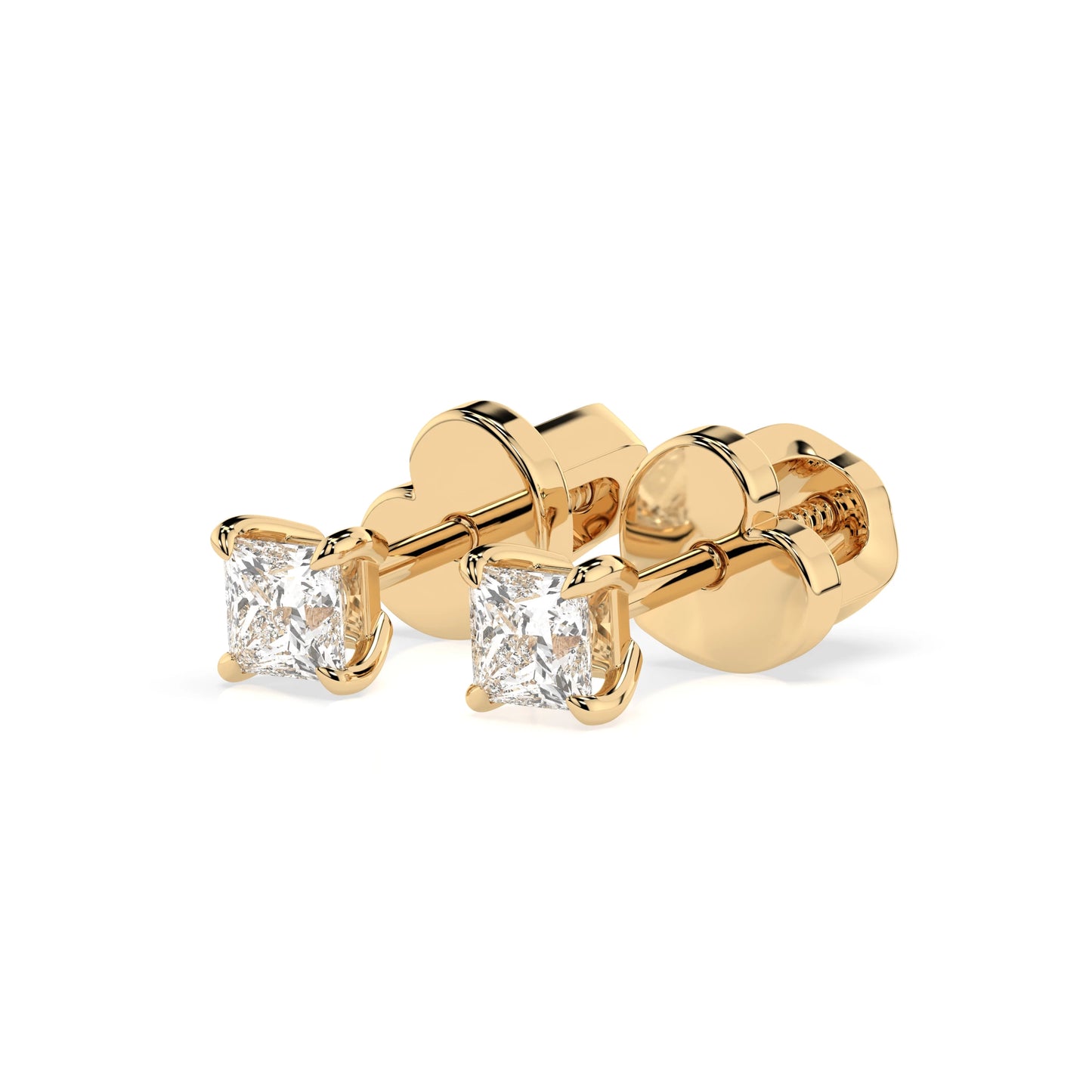 Solitaire Butterfly Earring (Princess), 0.34 ct — 102-10113(3.0)PR