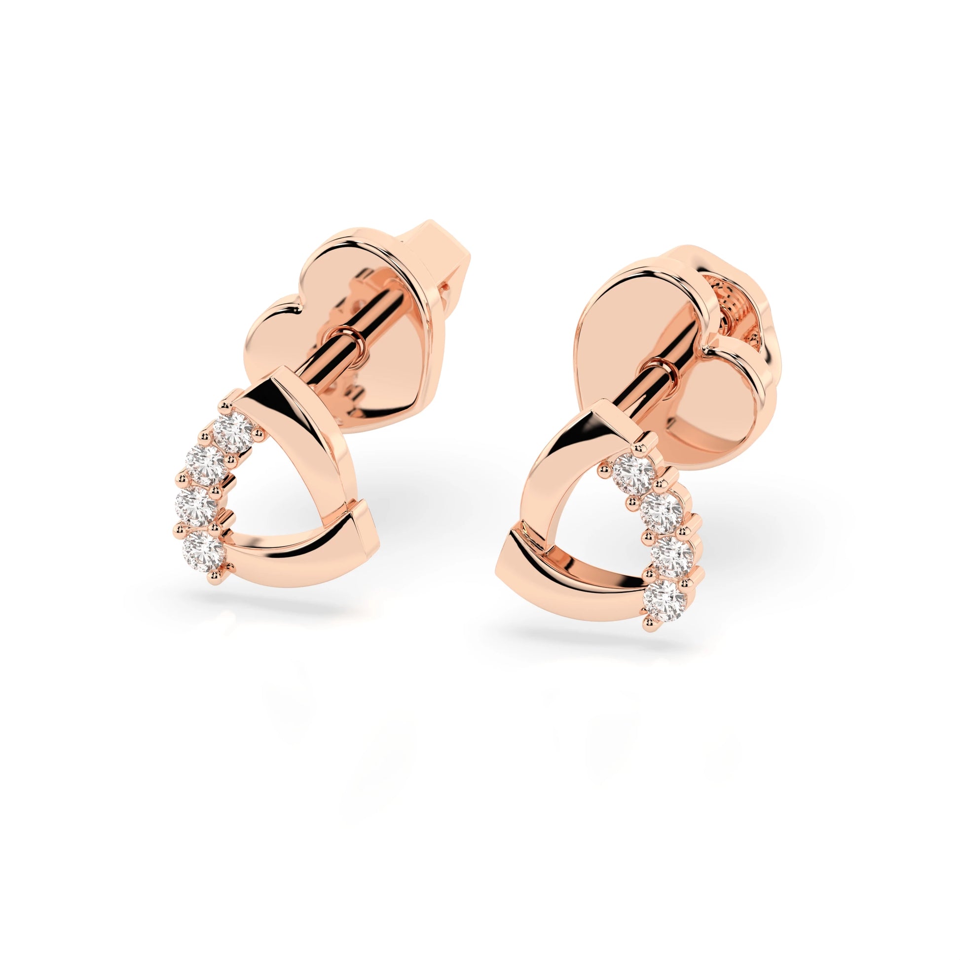 Minimalism Earring (Round), 0.05 ct — 102-10061