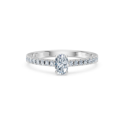 Solitaire Eternity Ring, 0.3 ct — 101-10191(0.30)OV