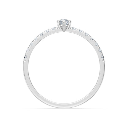 Solitaire Eternity Ring, 0.09 ct — 101-10126/3(2.8)