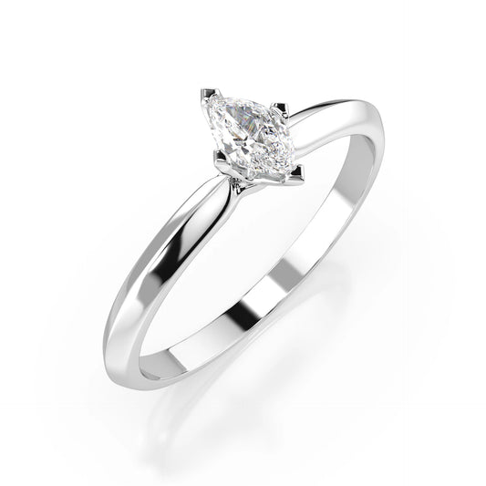 Solitaire Ring (Marquise), 0.15 ct — 101-10181/1(0.15)MARQUISE