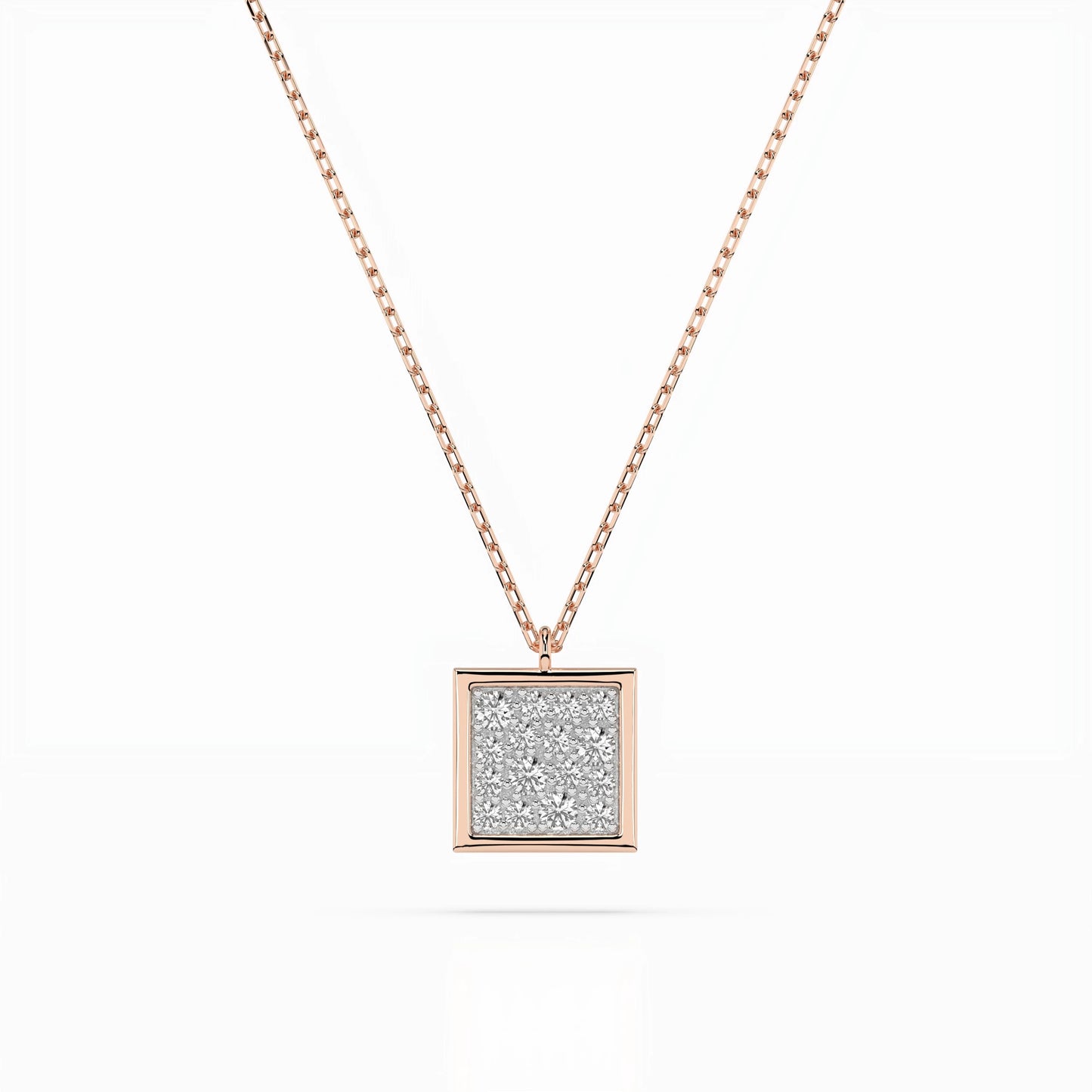 Illusion Necklace (Round), 0.07 ct — 104-10036