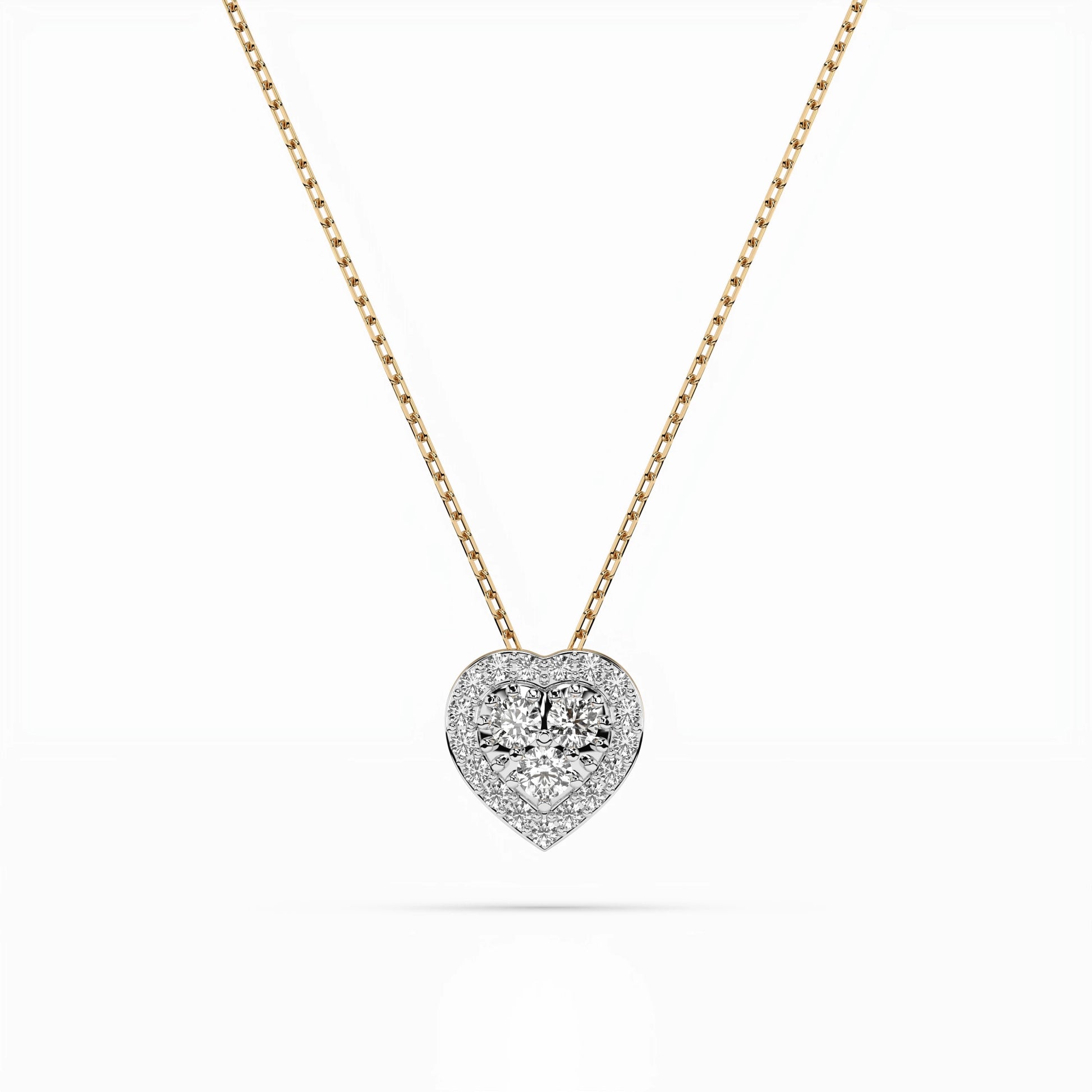 Illusion Necklace (Round), 0.08 ct — 104-10062
