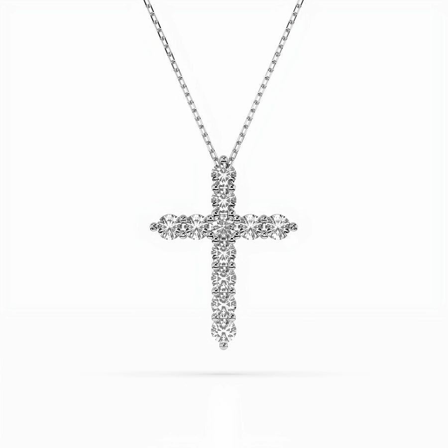 Minimalism Necklace (Round), 1.1 ct — 104-10039(3.0)