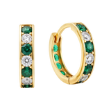 9ct Gold Huggie Hoop Earrings in Solid 9ct & 14ct Gold | Qutahia Jewellery