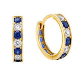 9ct Gold Huggie Hoop Earrings in Solid 9ct & 14ct Gold | Qutahia Jewellery